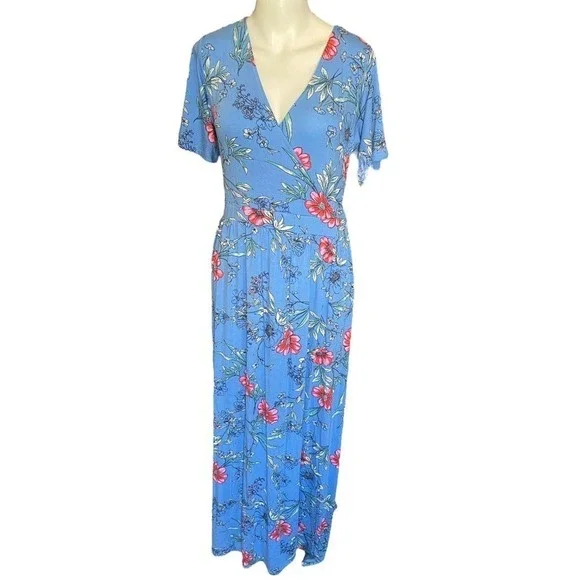 azura maxi dress Azura Red Floral Appliqué Maxi Dress, XS / Red
